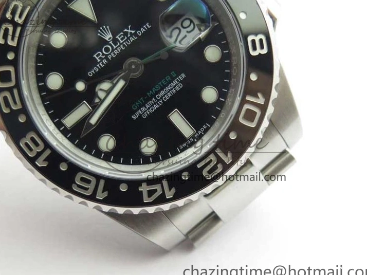 Master Black GMT A3186 Black Best II 116710LN Steel SS on Edition Bracelet 316L ROF Ceramic Dial 0422